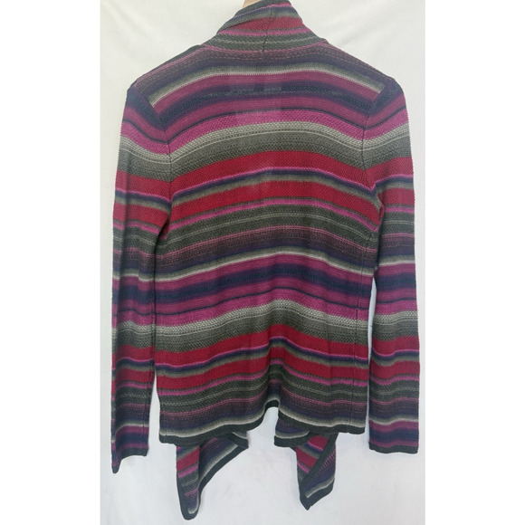Ralph Lauren Womens Linen Knit Striped Open Cardigan Size S Western Preppy Aztec - Picture 8 of 14